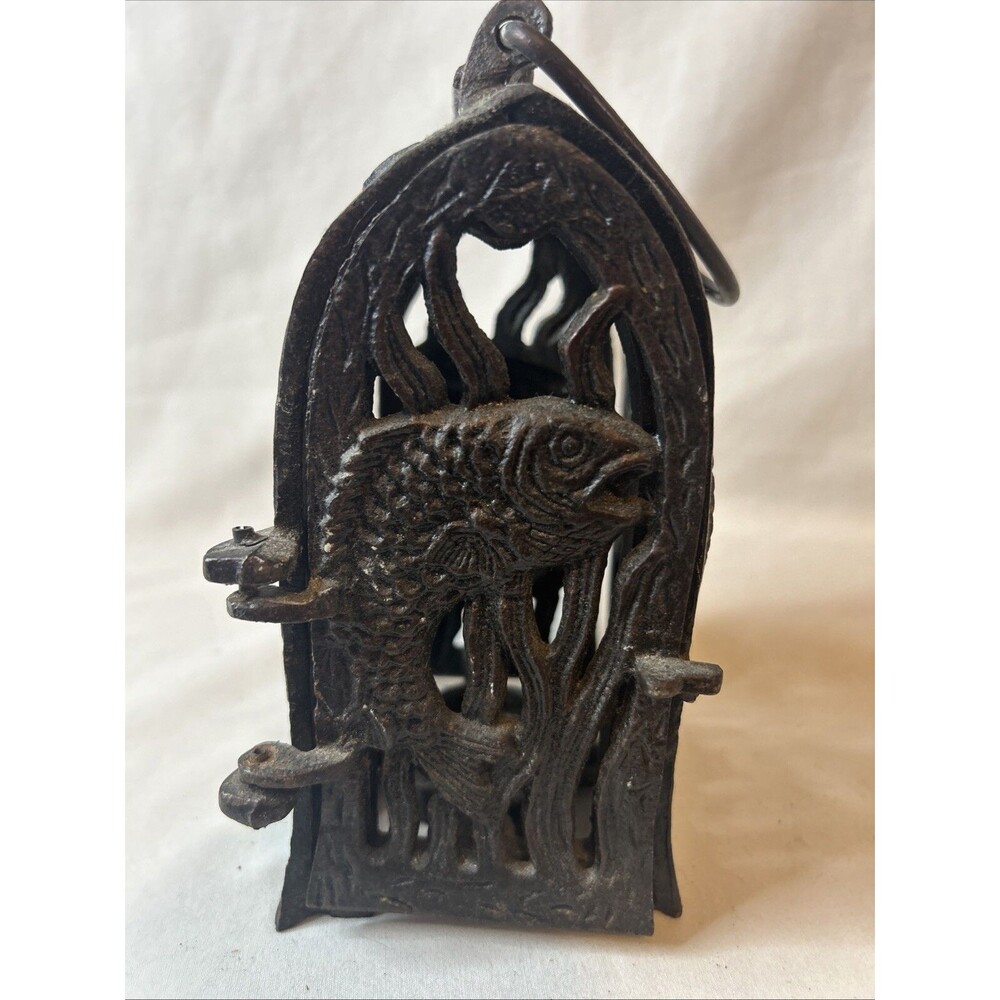bass metal tea light candle holder Fish Theme
